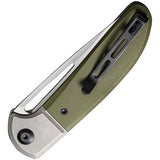 Civivi Trailblazer XL Slip Joint Knife With Green G10 Handle And Satin D2 Blade For EDC by Civivi
