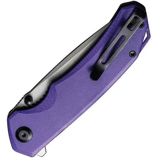 Civivi Brazen Linerlock Knife Purple G10 Handle 3.5in Blade 14C28N Durable For EDC Enthusiasts by Civivi