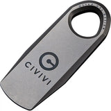 Civivi Ti Bar Pry Bar Tool Titanium EDC Enthusiasts Pocket Pry Bar With Lanyard Hole Satin Finish by Civivi