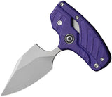 Civivi Typhoeus Adjustable Push Dagger Purple G10 Handle 14C28N Blade 2.25in 6.25in Belt Sheath Tactical EDC by Civivi