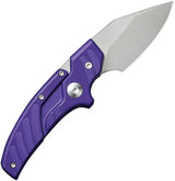 Civivi Typhoeus Adjustable Push Dagger Purple G10 Handle 14C28N Blade 2.25in 6.25in Belt Sheath Tactical EDC by Civivi