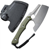 Civivi Aratra Fixed Blade Knife Rugged D2 Steel 4.38Inch Green G10 Handle Full Tang Kydex Sheath For Outdoorsmen by Civivi