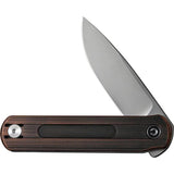 Civivi Foldis Slip Joint Copper Handle EDC Knife Bead Blast Nitro V Steel Drop Point With Extended Tang Pocket Clip by Civivi