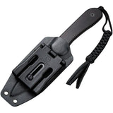 Civivi Elementum Fixed Blade Knife Premium Damascus Steel Ebony Wood Handle EDC Enthusiasts With Terzuola T Clip Sheath by Civivi