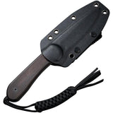 Civivi Elementum Fixed Blade Knife Premium Damascus Steel Ebony Wood Handle EDC Enthusiasts With Terzuola T Clip Sheath by Civivi