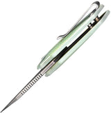 Civivi Ki-V Jade Folder Knife With Stonewashed 9Cr18MoV Blade Jade G10 Handle Extended Tang EDC by Civivi