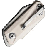 Civivi Ki V Folder Ivory G10 EDC Knife 2.38in Closed 9Cr18MoV Blade Extended Tang Pocket Clip Storage Case by Civivi