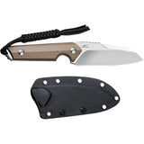 Civivi Kepler Fixed Blade Knife Tan G10 10in Overall Satin 9Cr18MoV Rugged For Outdoor EDC Enthusiasts by Civivi