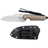 Civivi Kepler Fixed Blade Knife Tan G10 10in Overall Satin 9Cr18MoV Rugged For Outdoor EDC Enthusiasts by Civivi