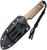 Civivi Kepler Fixed Blade Knife Tan G10 10in Overall Satin 9Cr18MoV Rugged For Outdoor EDC Enthusiasts by Civivi