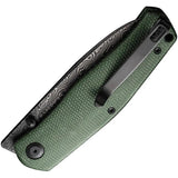 Civivi Sokoke Damascus Linerlock Knife For EDC Enthusiasts With Extended Tang Green Micarta Handle by Civivi
