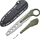 Civivi Varius Fixed Blade Trainer For Knife Enthusiasts Blunt Tip 7.38in D2 With Green G10 Handle by Civivi