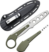 Civivi Varius Fixed Blade Trainer For Knife Enthusiasts Blunt Tip 7.38in D2 With Green G10 Handle by Civivi