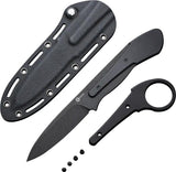Civivi Premium Varius Fixed Blade Knife D2 Tool Steel Drop Point Stonewash Blade Black G10 Handle Outdoor EDC by Civivi