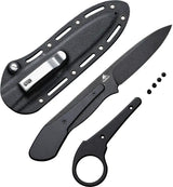 Civivi Premium Varius Fixed Blade Knife D2 Tool Steel Drop Point Stonewash Blade Black G10 Handle Outdoor EDC by Civivi