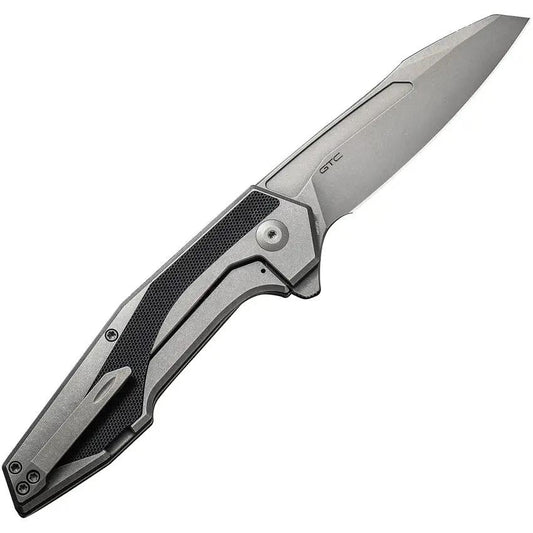 Civivi Hypersonic Framelock Knife Stonewashed Sandvik 14C28N Blade With G10 Inlay Extended Tang For EDC Enthusiasts by Civivi