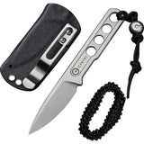 Civivi Circulus Fixed Blade Knife Full Tang 10Cr15CoMoV Stonewashed Drop Point Outdoor EDC Ready by Civivi