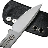 Civivi Circulus Fixed Blade Knife Full Tang 10Cr15CoMoV Stonewashed Drop Point Outdoor EDC Ready by Civivi