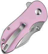 Civivi Gordo Linerlock Premium Pink G10 EDC Knife With Two And A Half Inch Satin D2 Blade And Extended Tang by Civivi