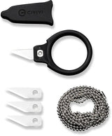 Civivi Quick Snip Fixed Blade Knife With Replaceable 6Cr13 Blades Includes Three Blades Black Handle EDC by Civivi