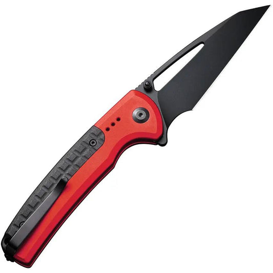 Civivi Sentinel Strike Button Lock Knife For EDC Enthusiasts Reverse Tanto Blade Premium Red Aluminum Handle by Civivi