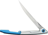 Civivi Shawka Fillet Linerlock Knife For EDC Enthusiasts With Blue Aluminum Handle And 14C28N Blade by Civivi