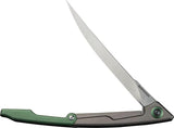 Civivi Shawka Fillet Linerlock EDC Knife With Premium Satin 14C28N Blade Green Aluminum Handle For EDC Enthusiasts by Civivi
