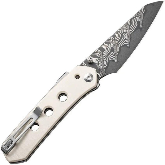 Civivi Vision FG Superlock Folding Knife With Ivory G10 Premium Damascus Blade For EDC Enthusiasts by Civivi