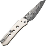 Civivi Vision FG Superlock Folding Knife With Ivory G10 Premium Damascus Blade For EDC Enthusiasts by Civivi