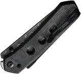 Civivi Vision FG Superlock Damascus Knife With 3.5in Blade Black Canvas Micarta For EDC Enthusiasts by Civivi