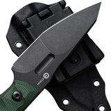 Civivi Propugnator Premium Fixed Blade Knife With D2 Stonewash Blade Green Canvas Micarta Extended Tang For EDC by Civivi