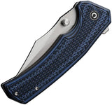 Civivi Vexillum Linerlock Knife Nitro V Steel Clip Point Blade Black Blue G10 Premium EDC by Civivi