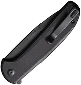 Civivi Primitrox Linerlock Knife 3.5in Nitro V Drop Point Blade Black Stonewash G10 Handle Extended Tang Pocket Clip EDC by Civivi