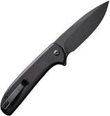 Civivi Primitrox Linerlock Knife 3.5in Nitro V Drop Point Blade Black Stonewash G10 Handle Extended Tang Pocket Clip EDC by Civivi