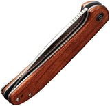 Civivi Primitrox Linerlock Wood Knife For EDC Enthusiasts Nitro V Satin Blade Extended Tang Four And A Half Inch Closed by Civivi