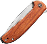 Civivi Primitrox Linerlock Wood Knife For EDC Enthusiasts Nitro V Satin Blade Extended Tang Four And A Half Inch Closed by Civivi