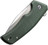 Civivi Regulatron Linerlock Knife With Green Micarta Handle Nitro V Blade Extended Tang For EDC Enthusiasts by Civivi