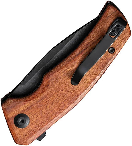 Civivi Regulatron Linerlock Wood Handle Extended Tang EDC Knife With Nitro V Blade 3 Inch Compact Everyday Carry by Civivi