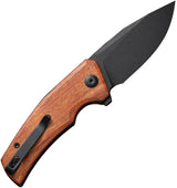 Civivi Regulatron Linerlock Wood Handle Extended Tang EDC Knife With Nitro V Blade 3 Inch Compact Everyday Carry by Civivi