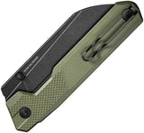 Civivi Hid Folding Knife Linerlock Reverse Tanto 14C28N Sandvik OD Green G10 For EDC Enthusiasts by Civivi