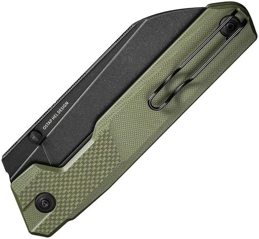 Civivi Hid Folding Knife Linerlock Reverse Tanto 14C28N Sandvik OD Green G10 For EDC Enthusiasts by Civivi