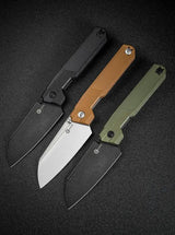 Civivi Hid Folding Knife Linerlock Reverse Tanto 14C28N Sandvik OD Green G10 For EDC Enthusiasts by Civivi