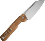 Civivi Hid Nested Linerlock Knife 14C28N Satin Blade Tan G10 EDC Everyday Carry by Civivi