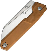 Civivi Hid Nested Linerlock Knife 14C28N Satin Blade Tan G10 EDC Everyday Carry by Civivi