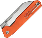 Civivi Hid Nested Linerlock Orange G10 EDC Knife 14C28N Satin Blade 5.75in Closed by Civivi