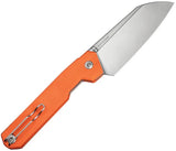 Civivi Hid Nested Linerlock Orange G10 EDC Knife 14C28N Satin Blade 5.75in Closed by Civivi