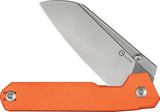 Civivi Hid Nested Linerlock Orange G10 EDC Knife 14C28N Satin Blade 5.75in Closed by Civivi