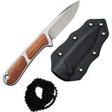 Civivi Mini Elementum Fixed Blade Knife 5 Inch Overall Nitro V Steel Full Tang Guibourtia Wood Handle EDC by Civivi