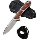Civivi Mini Elementum Fixed Blade Knife 5 Inch Overall Nitro V Steel Full Tang Guibourtia Wood Handle EDC by Civivi