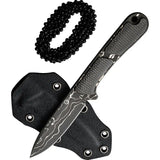 Civivi Mini Elementum Fixed Blade Knife Damascus Steel 5in Overall Full Tang For EDC Enthusiasts by Civivi